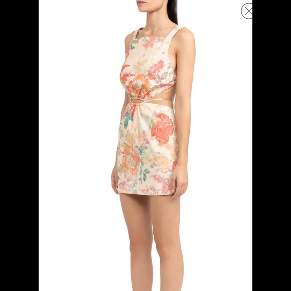 Significant Other Floral Cotton Minidress